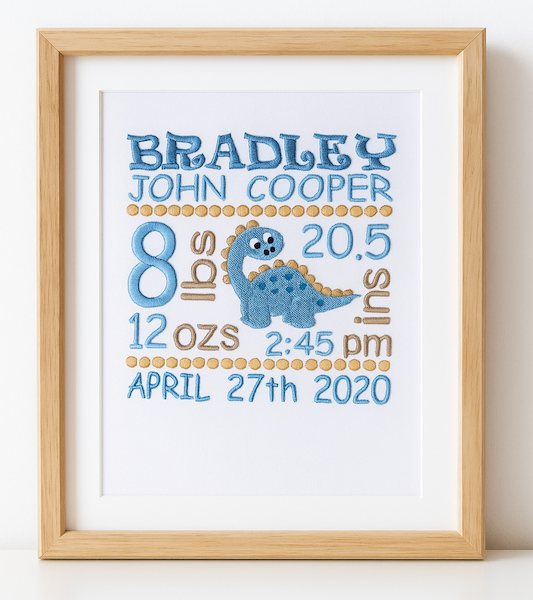Baby Birth Announcement With Photo Frame