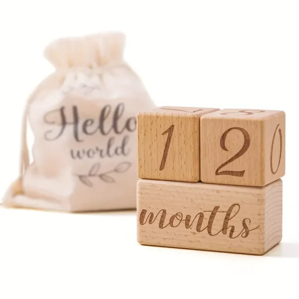 Milestone Blocks Set Of 3 Age Blocks