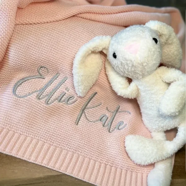 Personalized Pink Blanket