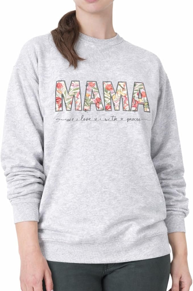 Women’s Casual Sweatshirt - Soft Cotton Blend Crewneck Pullover - Relaxed Fit & Comfortable - Ideal for Everyday Wear - Image 4