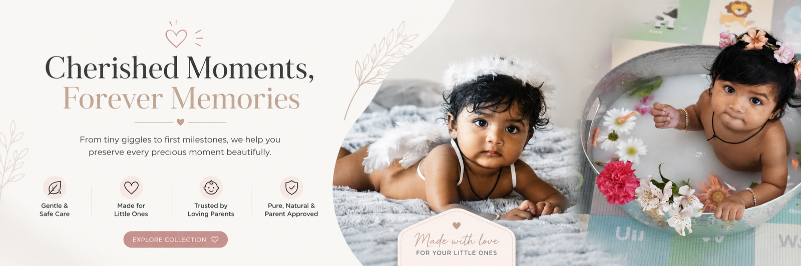 Baby Blossom Memory Banner