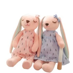Super Soft Kawaii Rabbit Stuffed Toy – Long-Eared Fabric Bunny, Adorable Hugging Accessory, Perfect Gift for Birthday Parties, Kids, Teens, and Home Decor, 55 cm